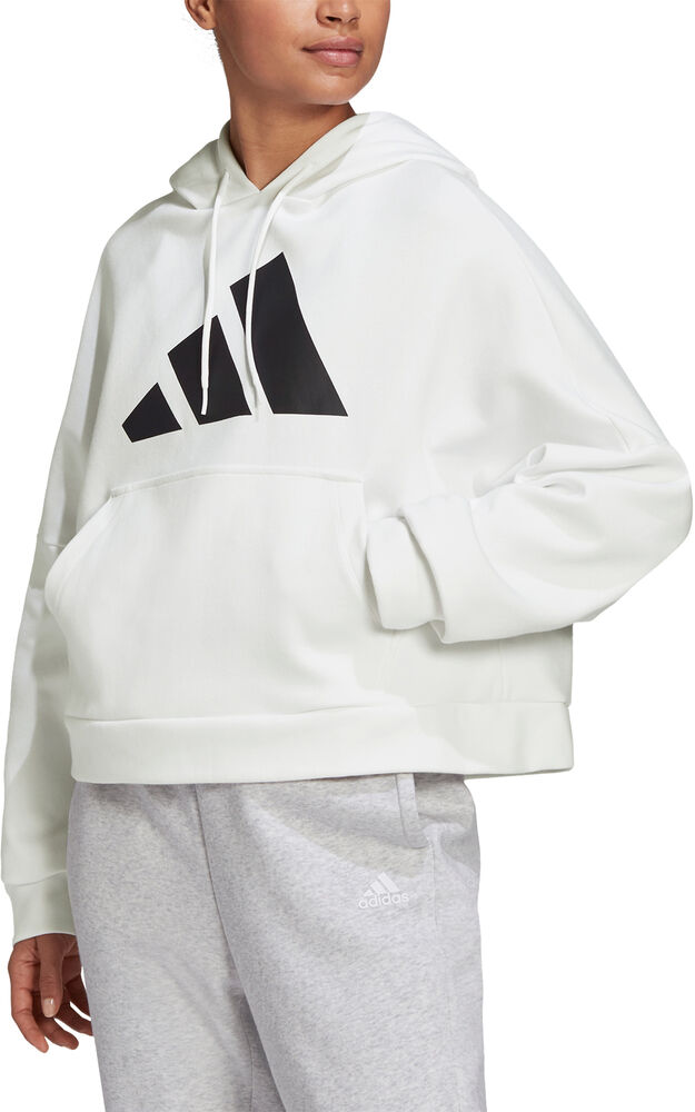 Adidas Back Zip Graphic Hættetrøje Damer Spar2540 Hvid M