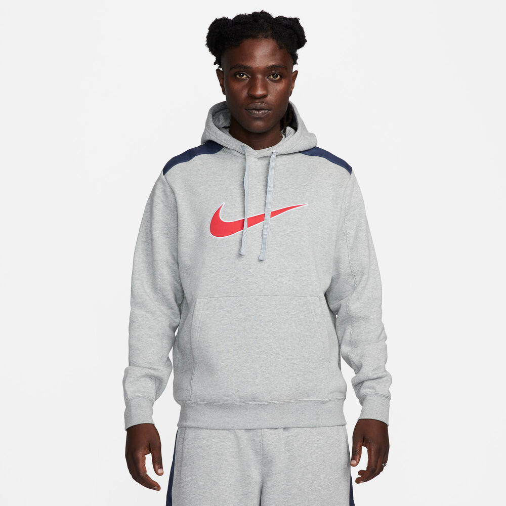 Nike Sportswear Fleece Hættetrøje Herrer Tøj Grå L