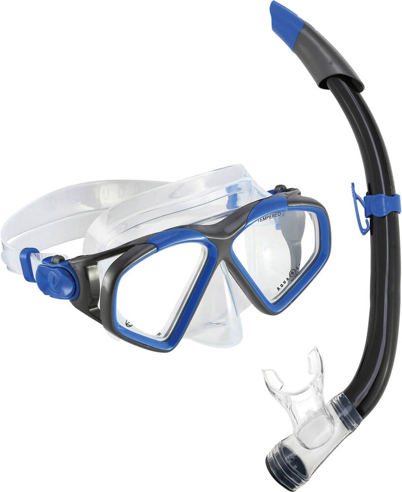 Aqua Lung Combo Hawkeye Snorkelsæt Unisex Svømmebriller & Dykkerbriller Gennemsigtig L
