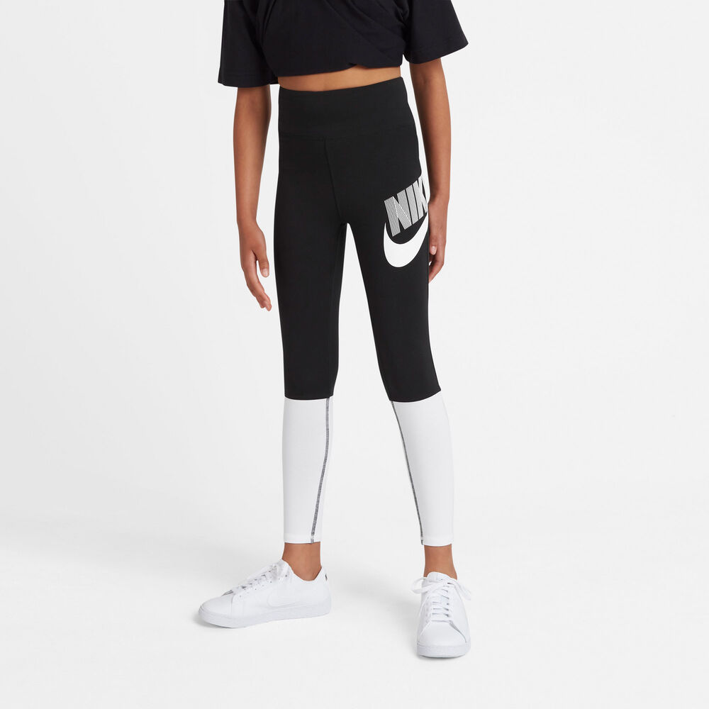 Nike Sportswear Highwaisted Leggings Piger Tights Sort 128137 / S