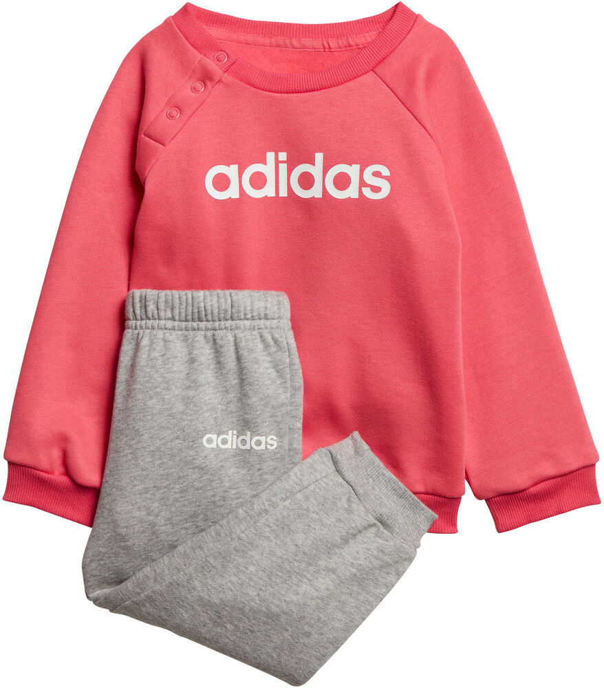 Adidas Linear Fleece Jogger Set Unisex Tracksuits Pink 74