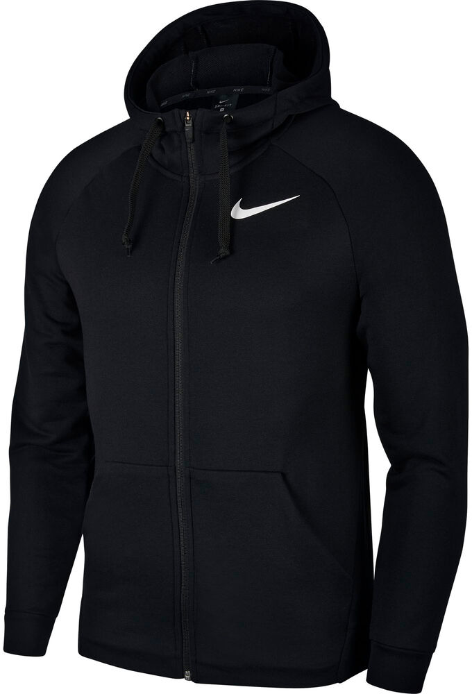 Nike Drifit Hooded Fleece Top Herrer Tøj Sort M