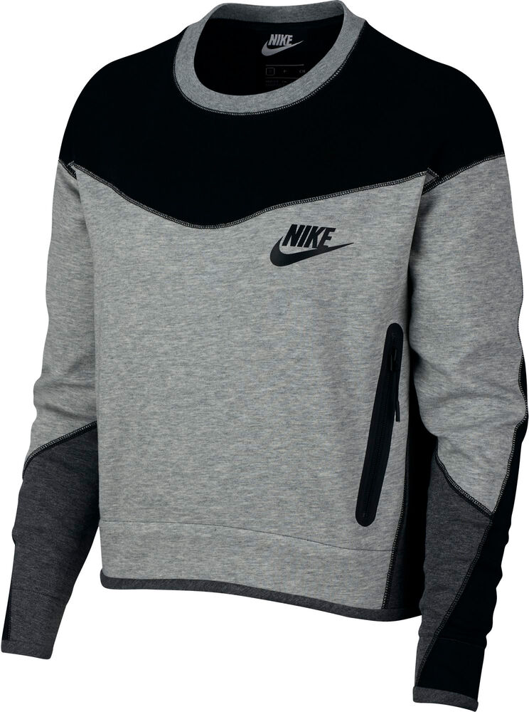 Nike Sportswear Tech Fleece Sweatshirt Damer Nike Fleece Grå L