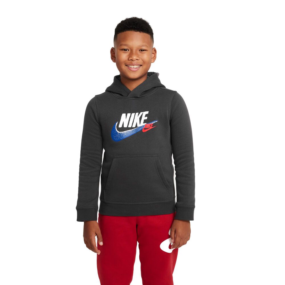 Nike Sportswear Standard Issue Fleece Hættetrøje Drenge Tøj Grå 122128 / Xs