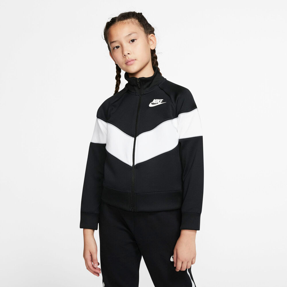 Nike Sportswear Heritage Fullzip Sweatshirt Unisex Tøj Sort L
