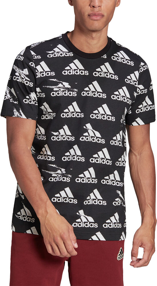 10: Adidas Essentials Brandlove Single Jersey Tshirt Herrer Tøj Sort Xl