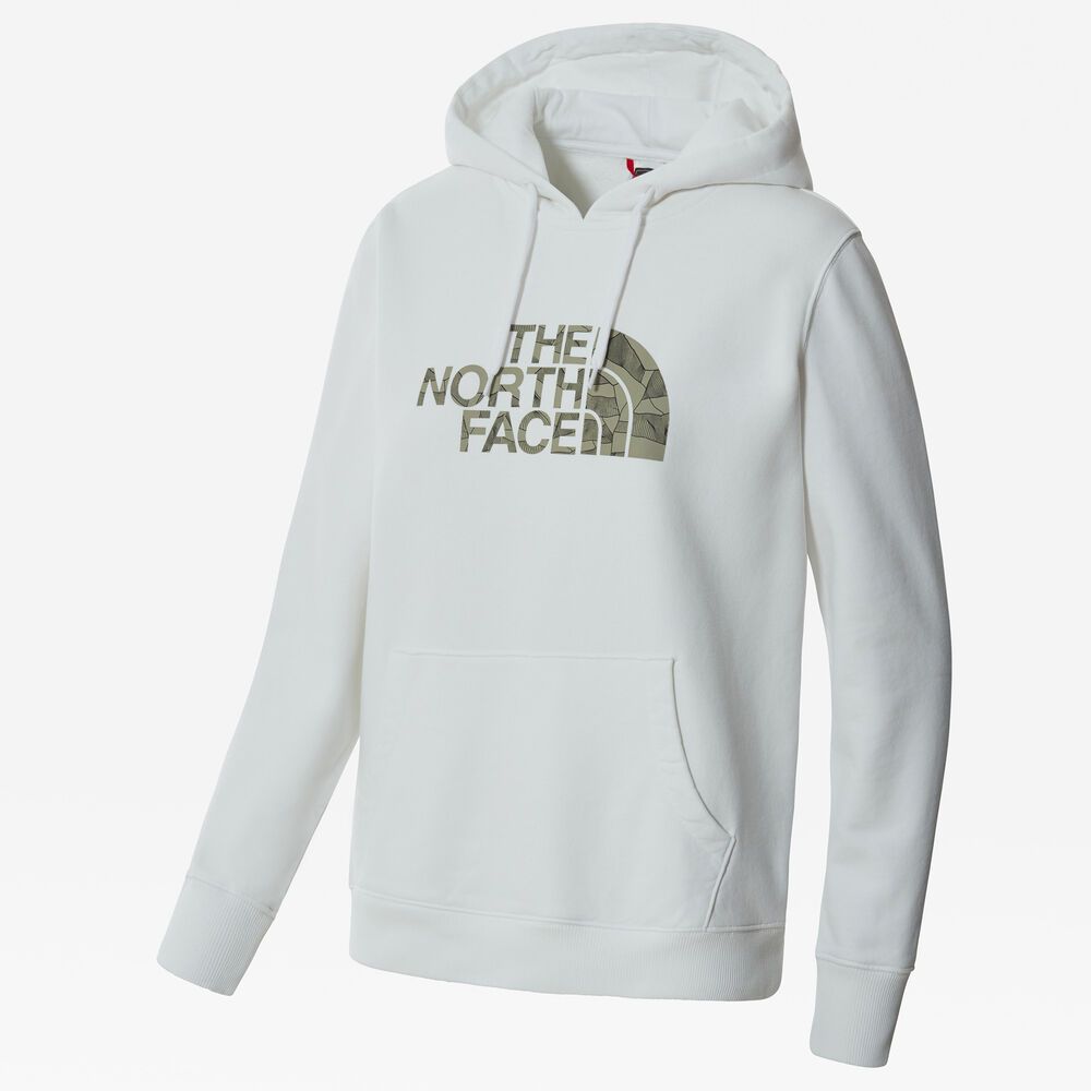 The North Face Odles Logo Hættetrøje Damer Hættetrøjer & Sweatshirts Hvid M