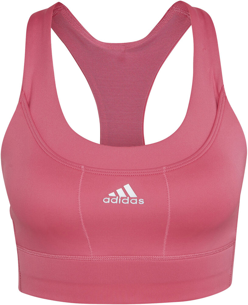 Adidas Running Mediumsupport Pocket Sports Bh Damer Sports Bh Pink S/ac