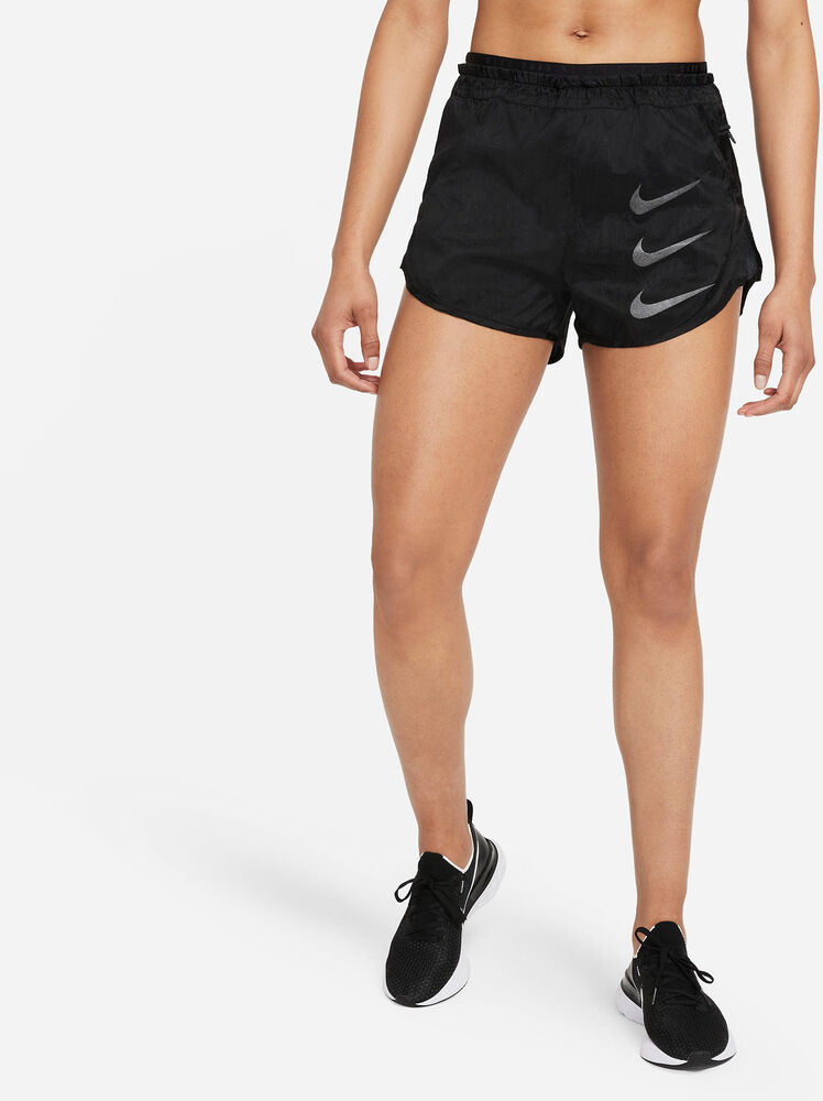 Nike Tempu Luxe Run Division 2i1 Løbeshorts Damer Tøj Sort M