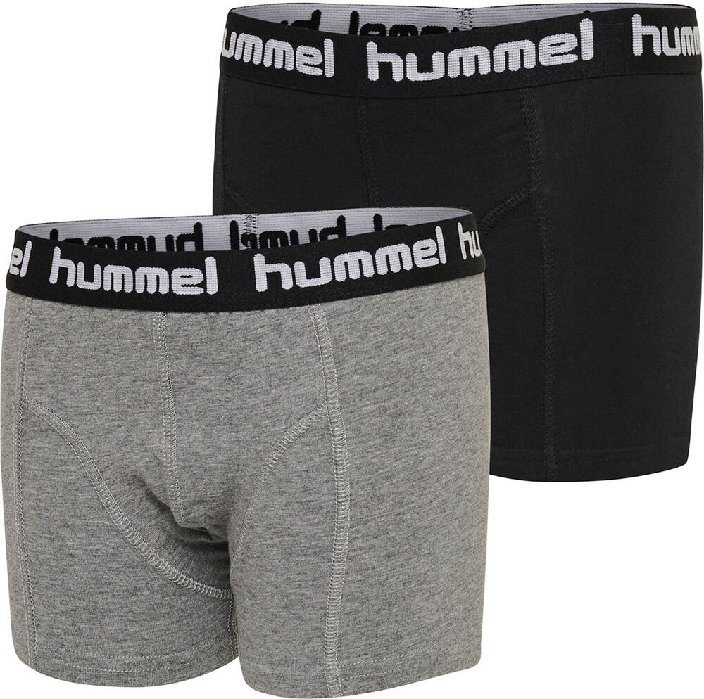 Hummel Boxers 2 Pack Unisex Underbukser Sort 110116