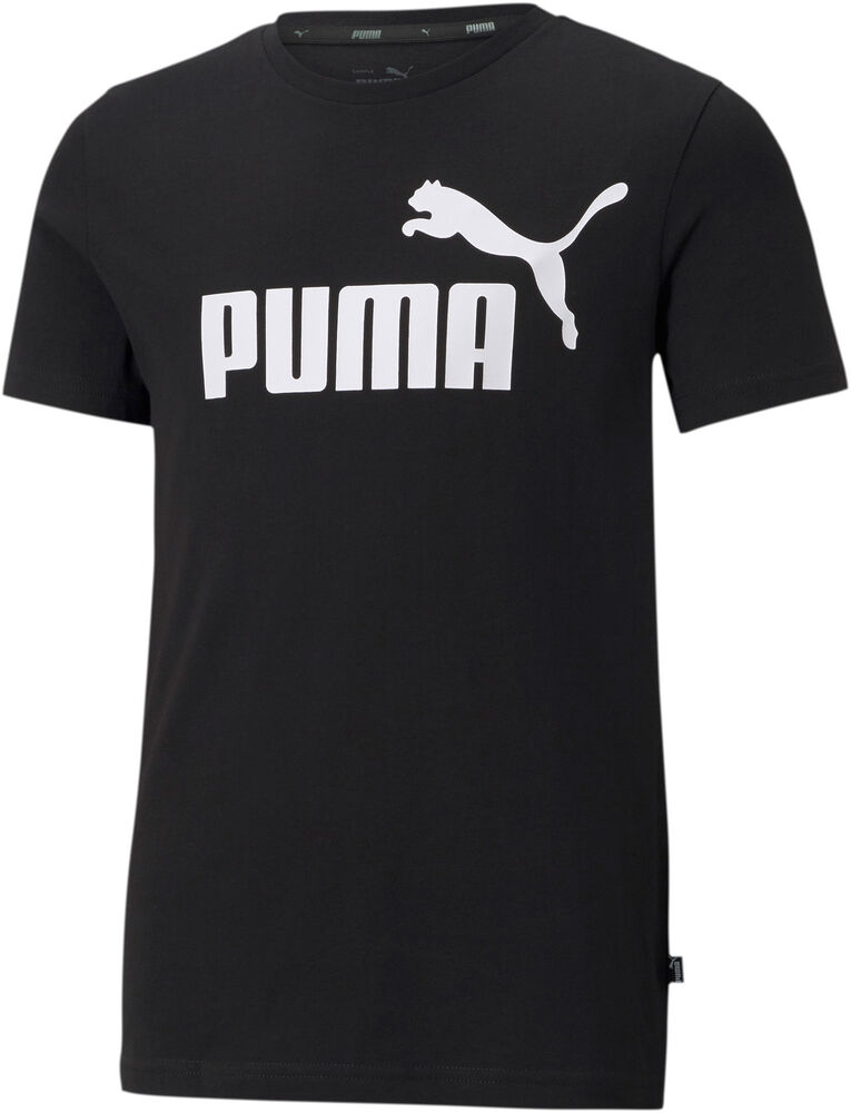 Puma Essentials Logo Tshirt Drenge Tøj Sort 92