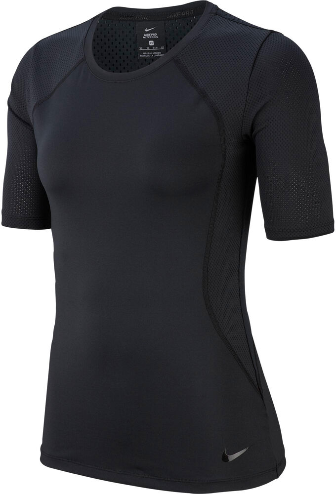 Nike Pro Hypercool Short Sleeve Top Damer Tøj Sort L