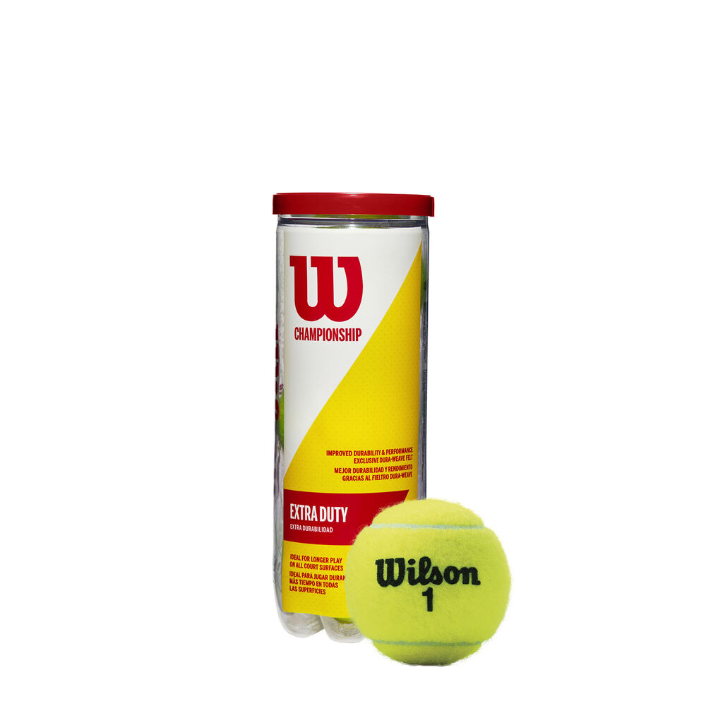 Wilson Championship Xd Tennisbolde, 3 Styk Unisex Drybags Gul No Size
