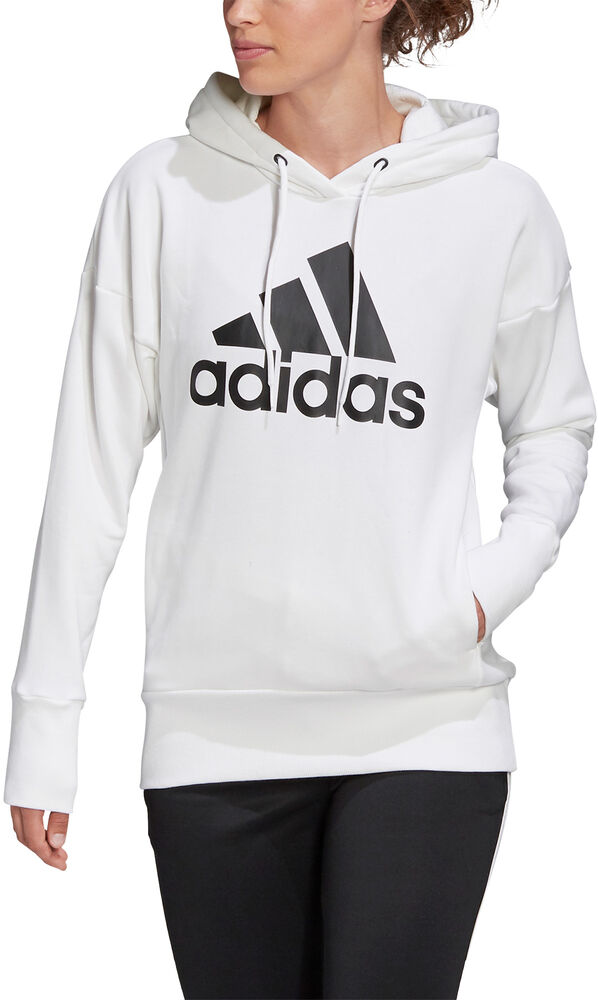 Adidas Badge Of Sport Long Hættetrøje Damer Hættetrøjer & Sweatshirts Hvid Xs