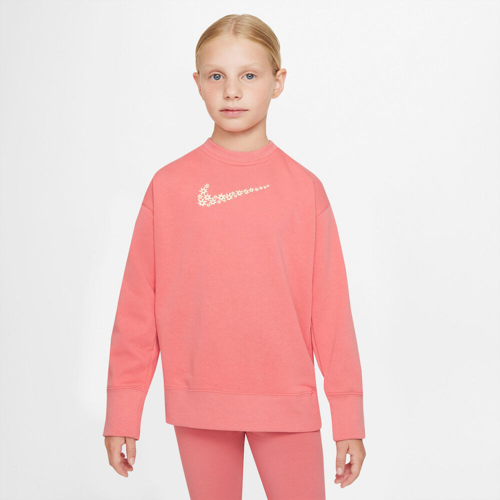 Nike Sportswear French Terry Sweatshirt Piger Hoodies Og Sweatshirts Pink 122128 / Xs