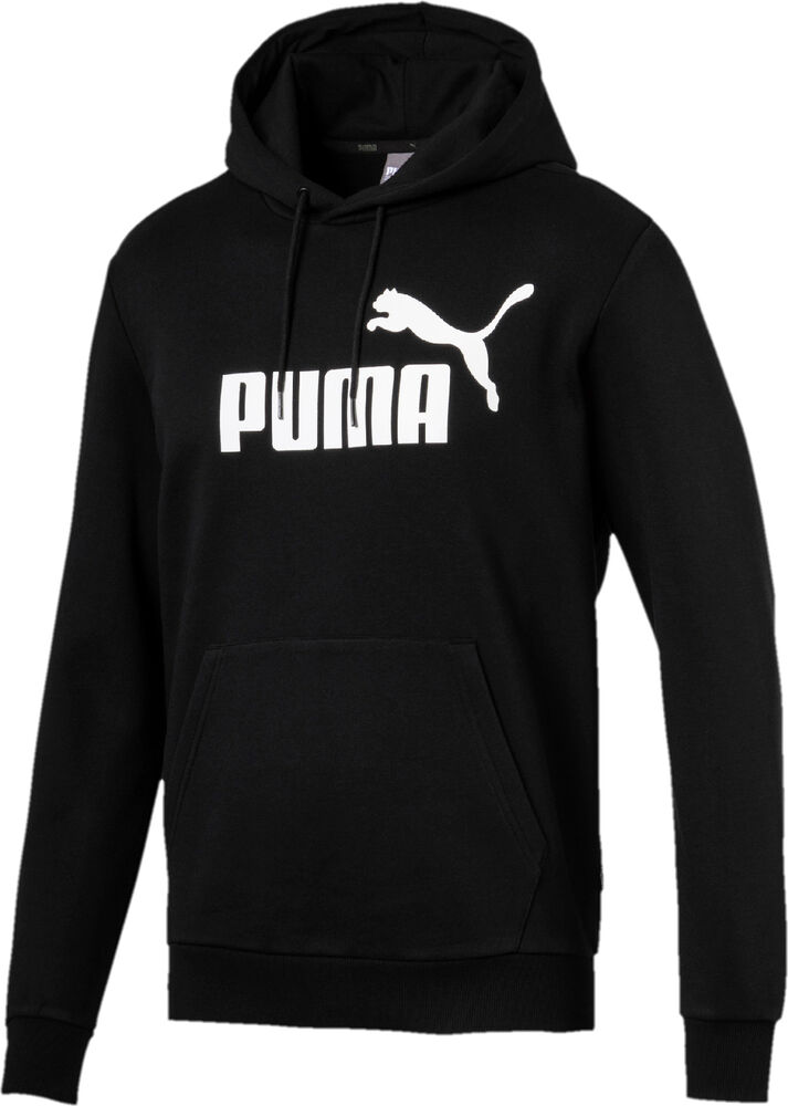 Puma Essential Logo Hoodie Unisex Tøj Sort Xl