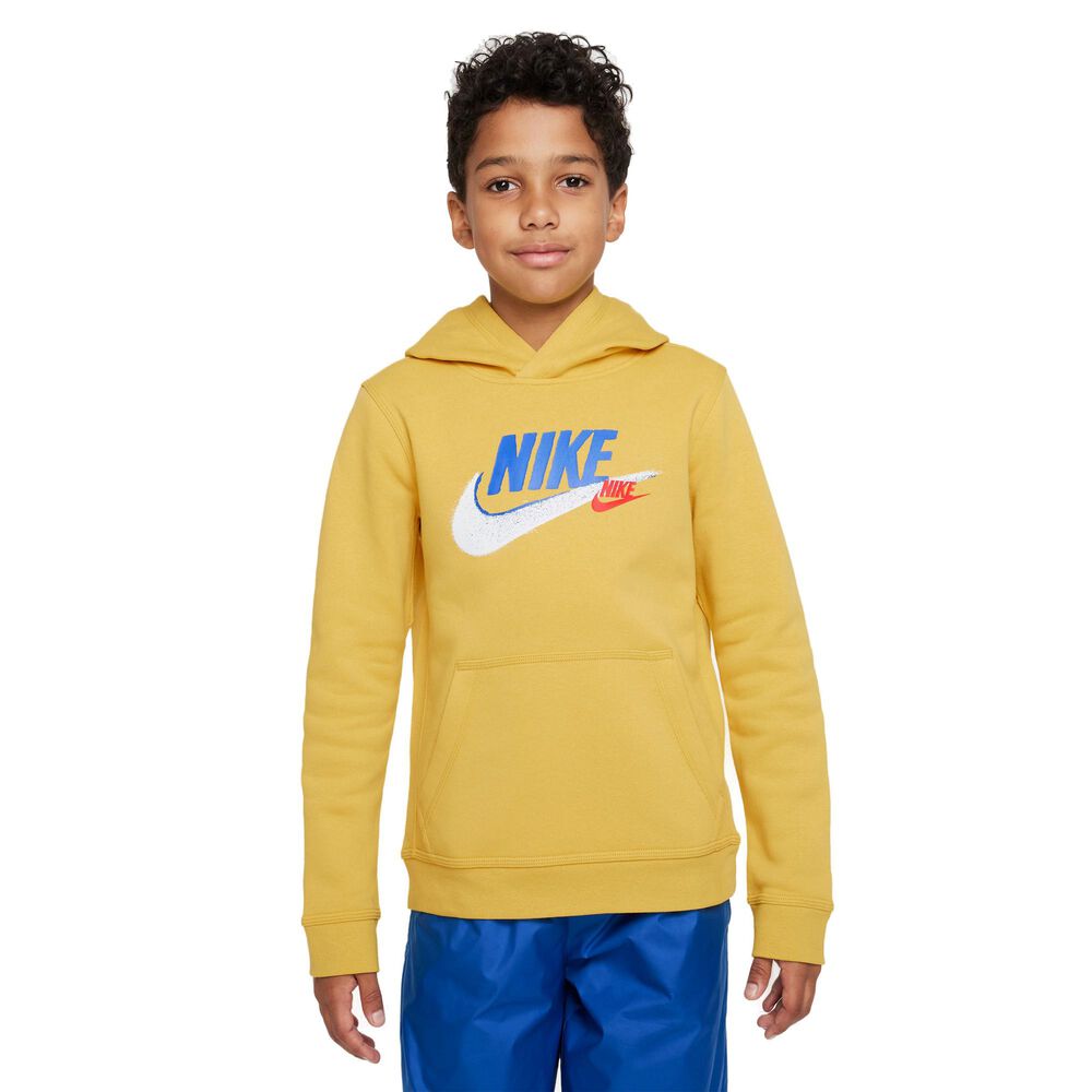 Nike Sportswear Standard Issue Fleece Hættetrøje Drenge Tøj Gul 147158 / L