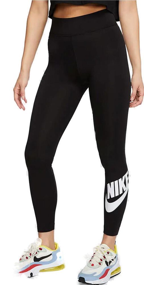 Nike Sportswear Highwaist Leggings Damer Tights Sort S