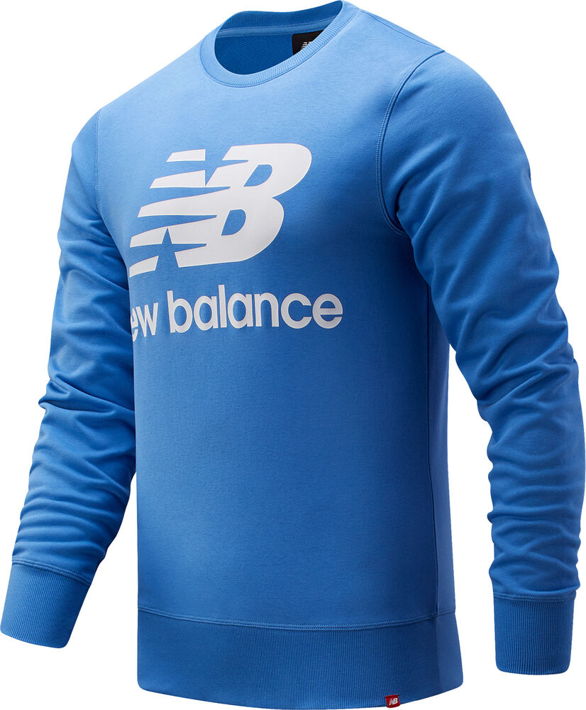 New Balance Essentials Stacked Logo Sweatshirt Herrer Tøj Blå M