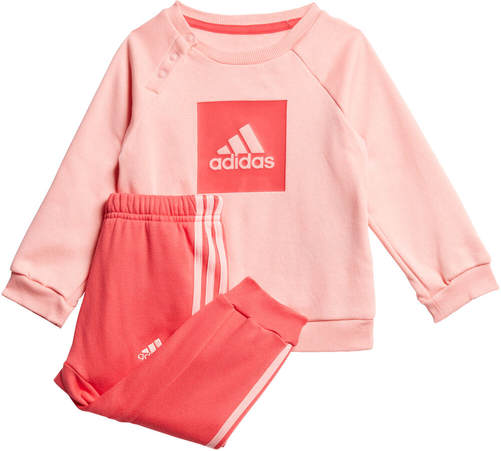 Adidas 3stripes Fleece Joggingsæt Unisex Tøj Pink 68