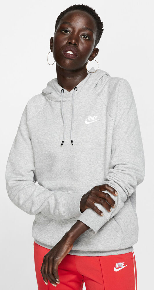 Nike Sportswear Essential Fleece Hættetrøje Damer Tøj Grå L