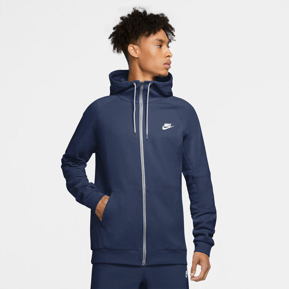 Nike Sportswear Fullzip Hættetrøje Herrer Tøj Blå S