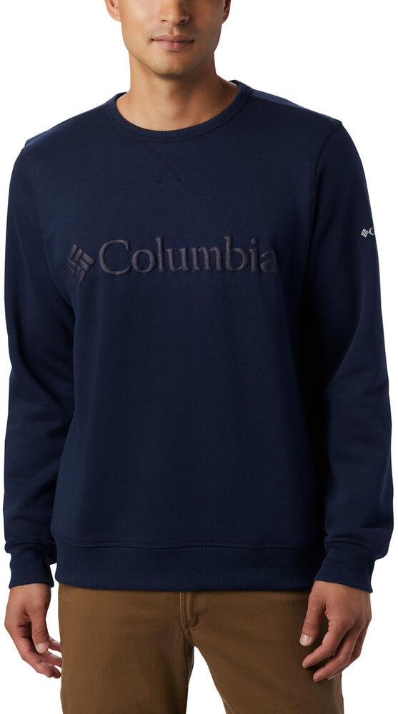 Columbia Logo Fleece Sweatshirt Herrer Hoodies Og Sweatshirts Blå S
