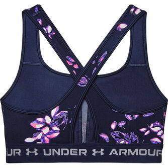 Armour Mid Crossback Printed sports bh