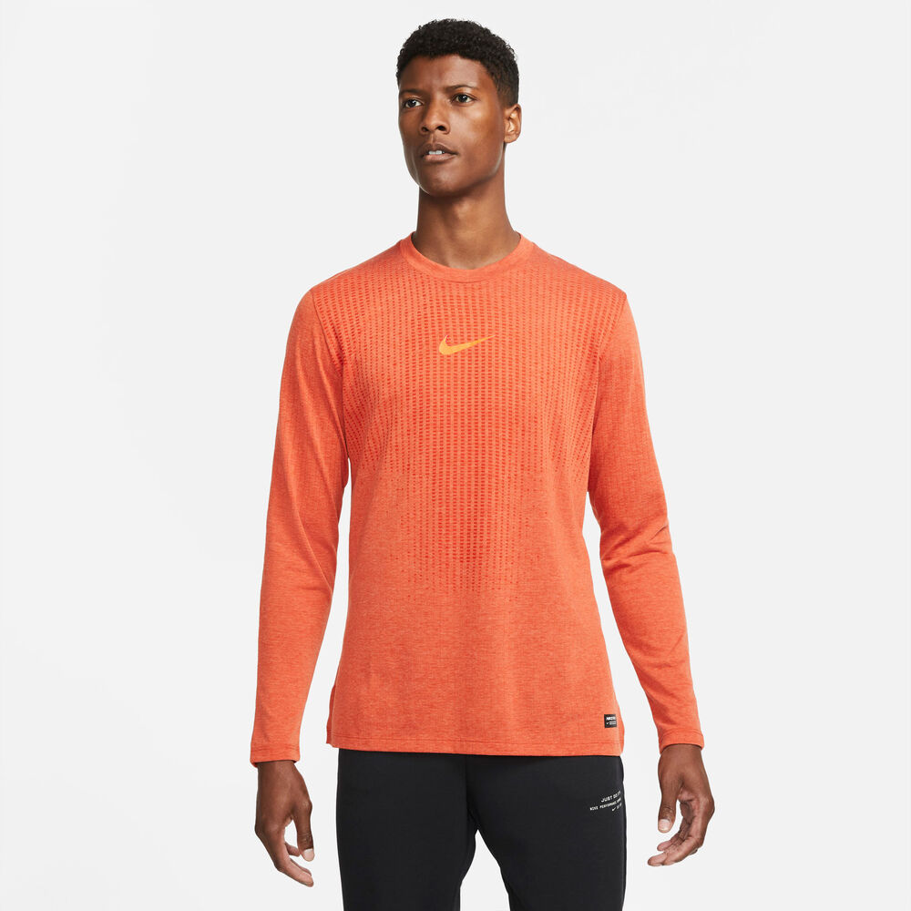 Nike Pro Drifit Adv Træningstrøje Herrer Hoodies Og Sweatshirts Orange Xl