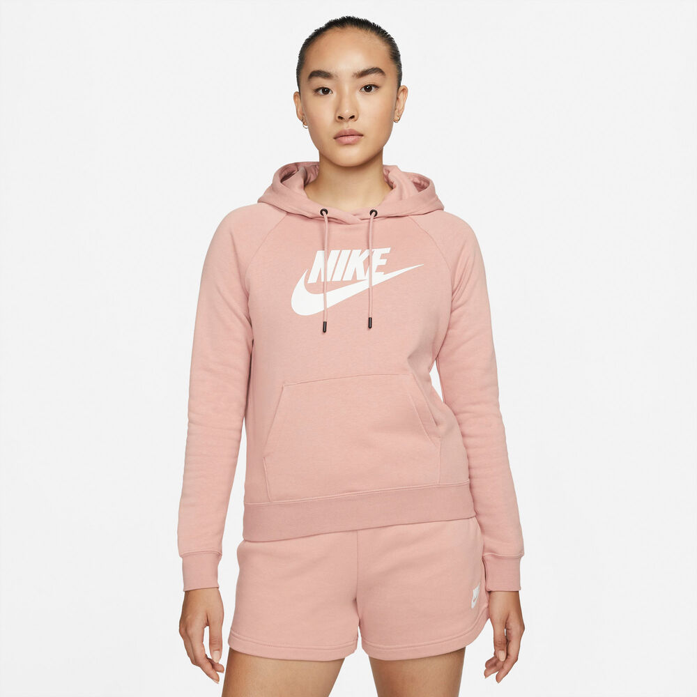 Nike Sportswear Essential Fleece Hættetrøje Damer Hættetrøjer & Sweatshirts Pink Xs