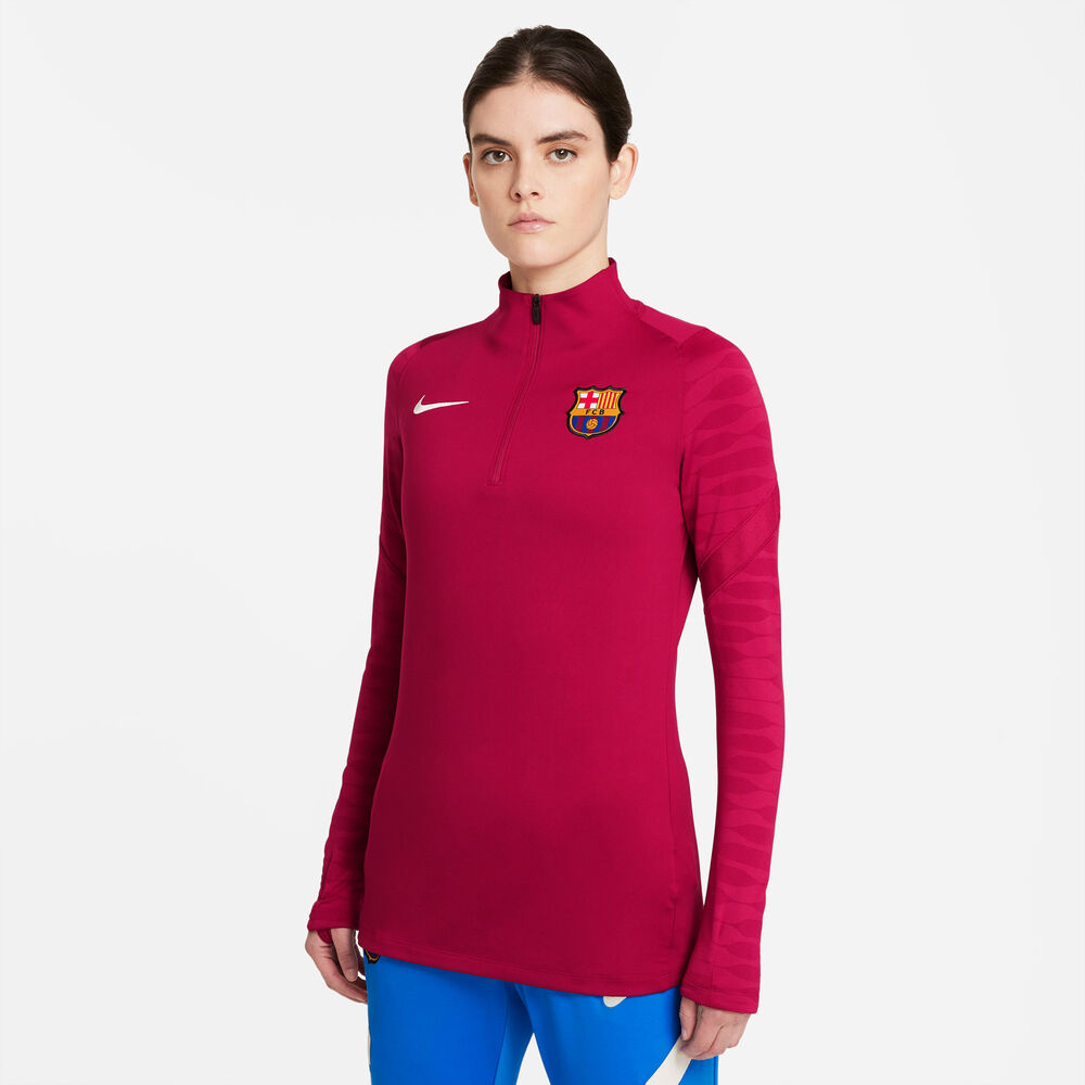 13: Nike Fc Barcelona Strike Drill Træningstrøje Damer Hættetrøjer & Sweatshirts Rød L