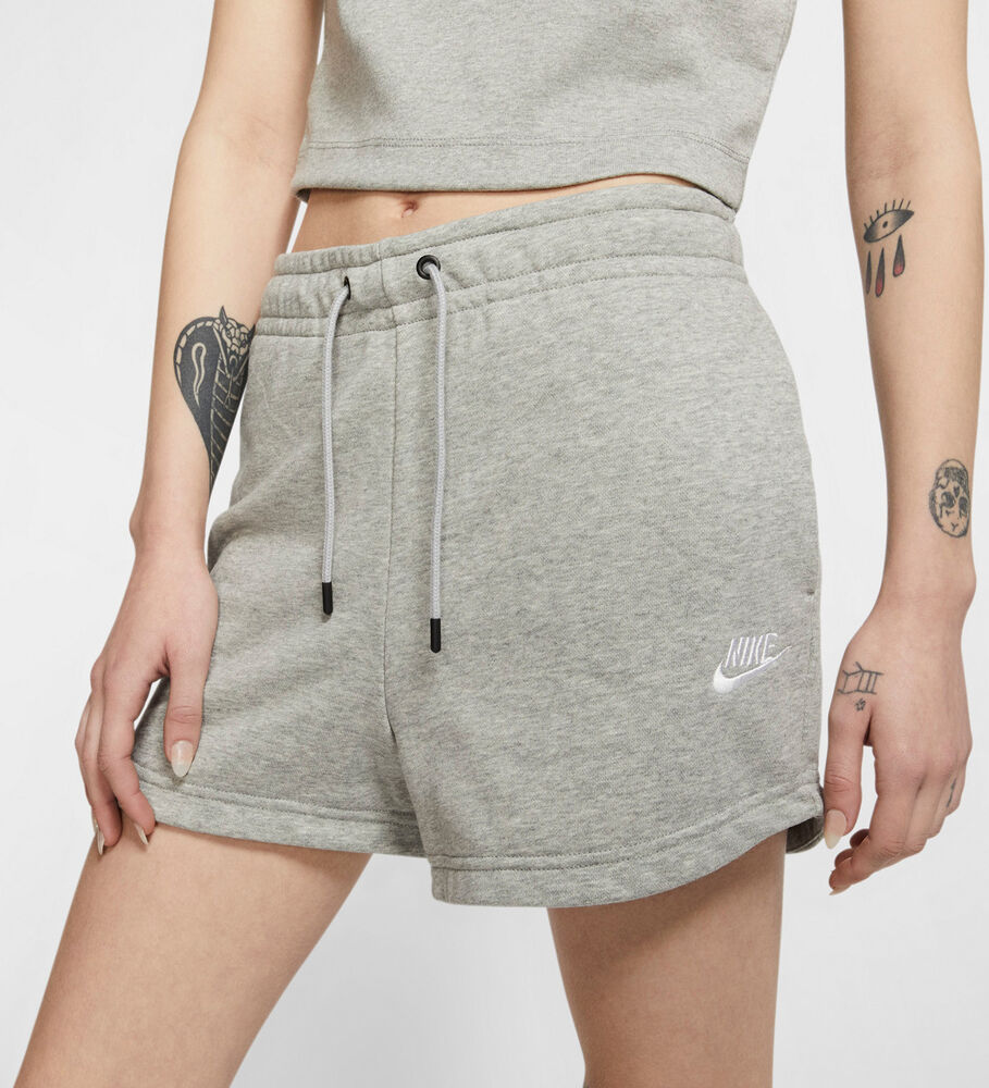 Nike Sportswear Essential Frotté Shorts Damer Shorts Grå Xl