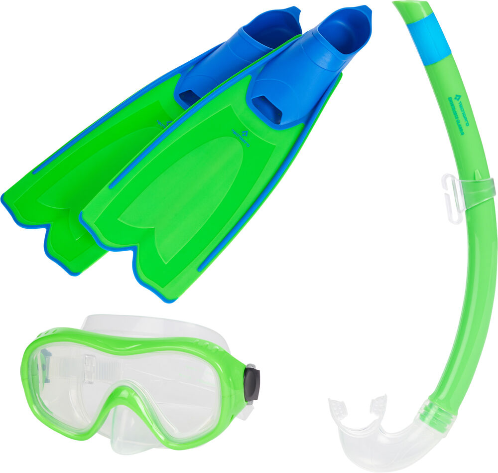 Tecnopro St3 Dykkersæt Unisex Svømmebriller & Dykkerbriller Grøn 2xs