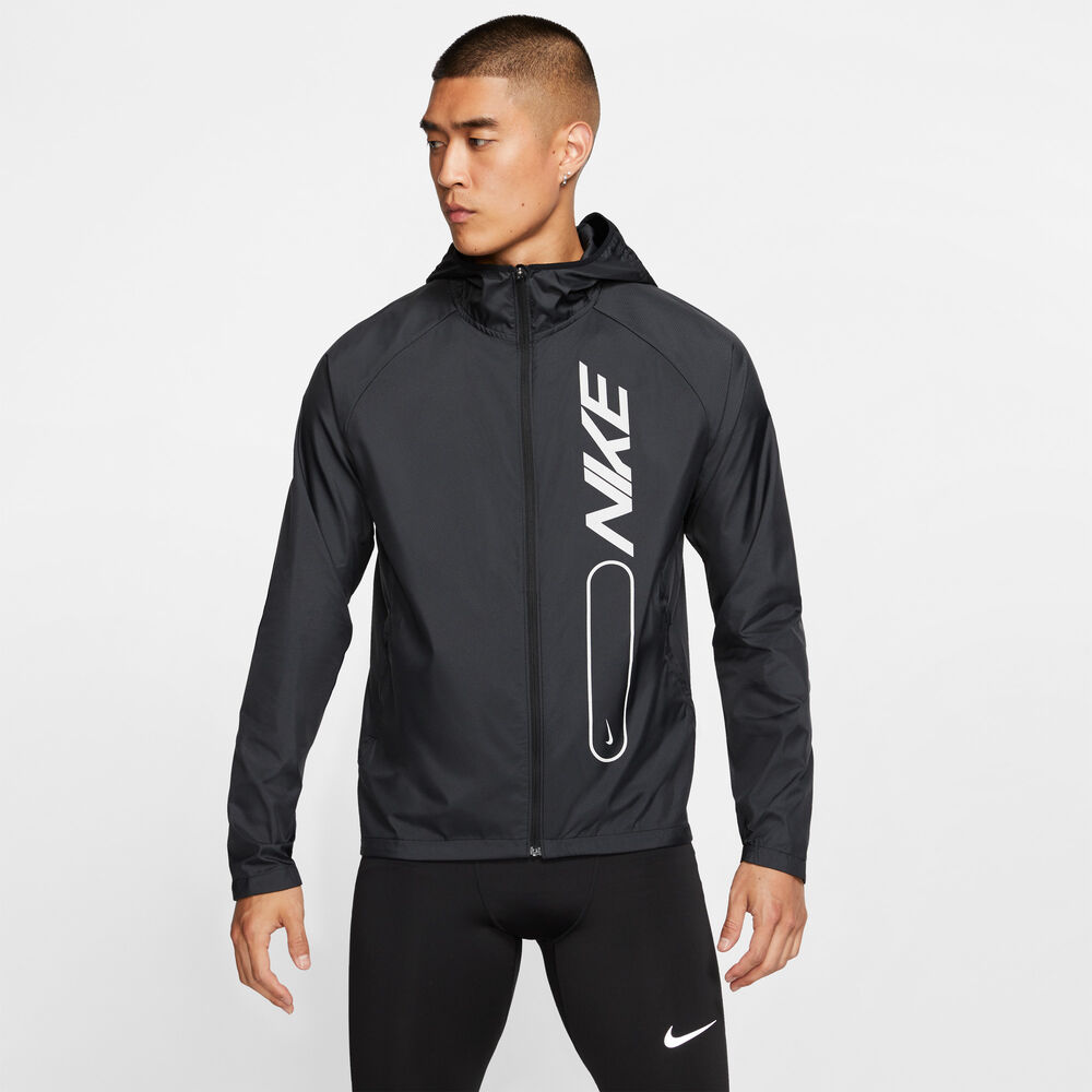 Nike Essential Running Jacket Herrer Løbejakker Sort Xl