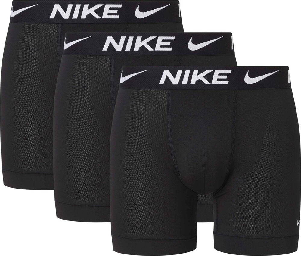 Nike Underbukser, Polyester, 3pak Herrer Tøj Sort M