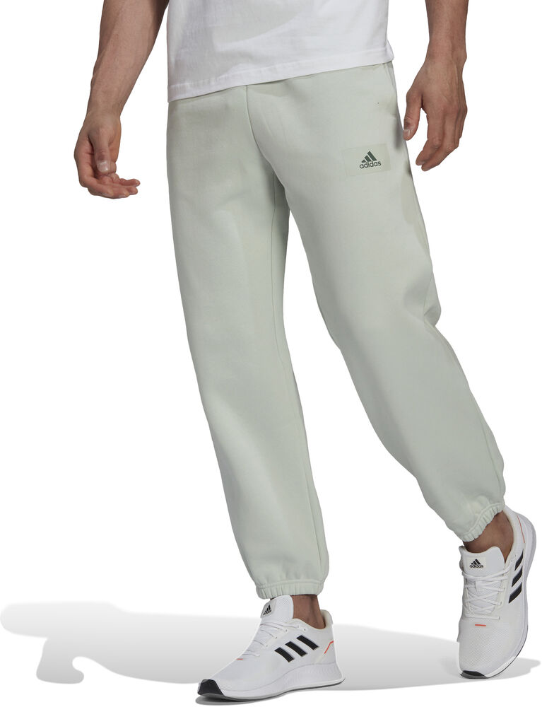 Adidas Essentials Feelvivid Cotton Fleece Straight Leg Joggingbukser Herrer Bukser Hvid S