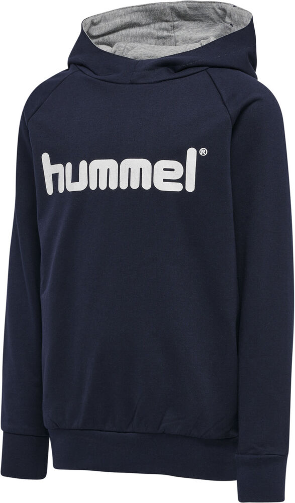 Hummel Go Logo Hættetrøje Unisex Tøj Blå 128
